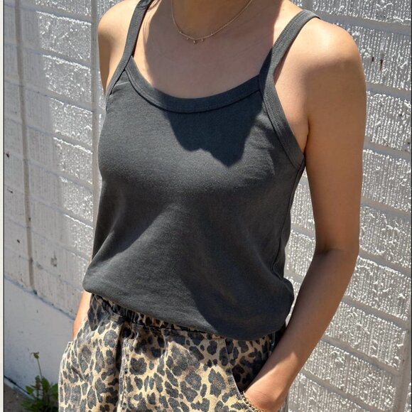 NWOT Le Bon Shoppe - Organic Cotton Dana Cami in Vintage Black - Size Small - Picture 1 of 10